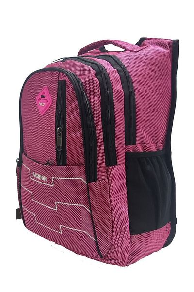 LUGMO School Bag 5 Pockets + Pen Holder Waterproof High School Middle School Bag Pink