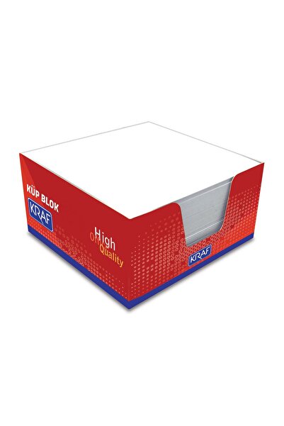 JokeyKırtasiye ورق ملاحظات مكعب 8 سم × 8 سم 1 قطعة عجينة بيضاء (400 يب)