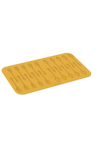 silikomart Forma Din Silicon Pentru Decoratiuni Culinare In Forma De Lingurita Si Furculita, 470x270x3 Mm