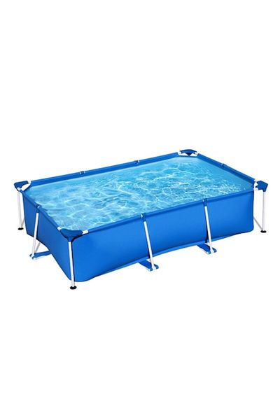 Optim Solution Metal Frame Pool, 2300 liters, Rectangular, Drain Valve, 259 x 170 x 61 cm, Blue