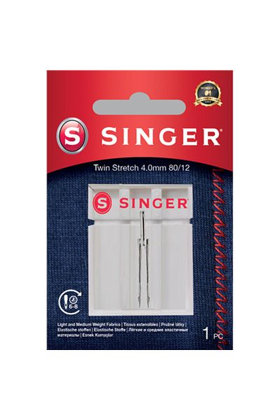 M Singer Singer | Igła podwójna, ozdobna, 4.0 80/12 1PK