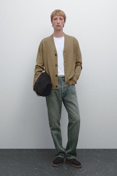 Massimo Dutti %100 pamuk triko hırka