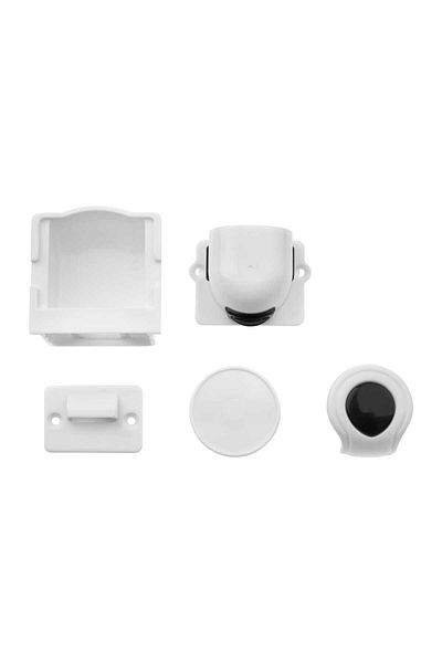 Bocioland Set of 4 magnetic furniture protectors, With adhesive tape, White