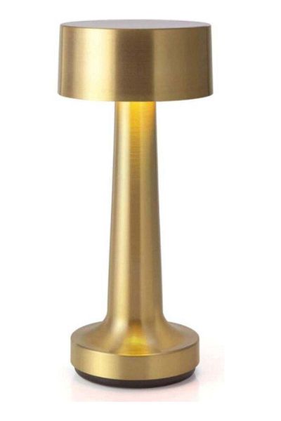 Generic LED Table Lamp Metal Warm Lightning Gold 21x9x9cm