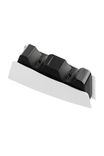 FIXED Stała podstawka z podwójną ładowarką do kontrolera bezprzewodowego PS5 | FIXPS5-DCC-BW