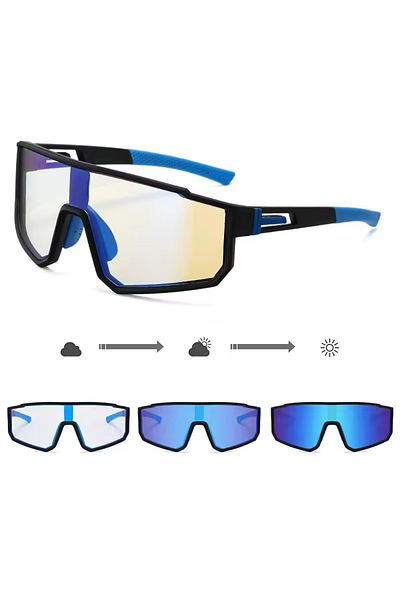 OEM Ochelari de soare polarizați cu lentile fotocromatice, Smart Vision, albastru
