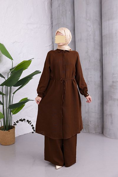MARDİYE OFFİCİAL Muslin Double Set Casual Dress