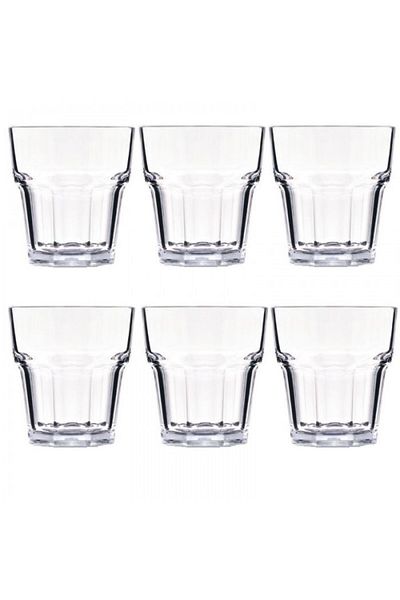 Raki Set 6 pahare policarbonat 200ml PREMIUM