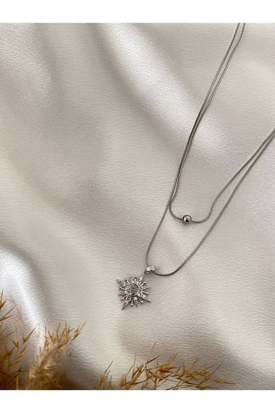 stainless steell Double Steel Necklace