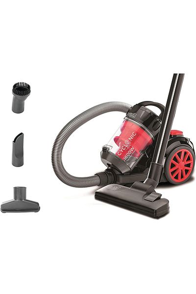 Black&Decker BLACK+DECKER 1600W 2.5L Corded Vacuum Cleaner 20KPa Suction Power Multi-Cyclonic Bagless Vacuum