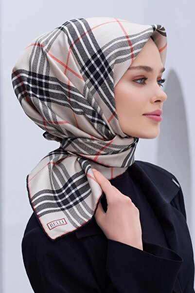 Elabutik Μεταξωτό μαντήλι Tivil με μέση 4122D ΜΠΕΖ 90 x 90