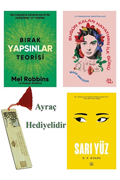 Nepal Kitap Bırak Yapsınlar Teorisi+Bugün Kalan Hayatımın İlk Günü+Sarı Yüz ÖZEL TASARIM AYRAÇ HEDİYELİ!