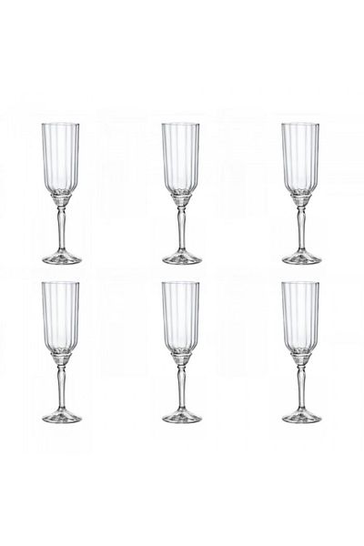 Bormioli Rocco Set of 6 champagne glasses BORMIOLI ROCCO FLORIAN, 210ml, D6.5xh22cm
