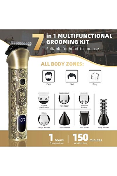 Generic High Quality Trimmer , Electric Razor Shaver, Cordless Hair Clipper Shaving Kit