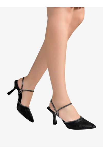 AYDOĞDU by ünal Silvery Ankle Elevator Barett Women's Shoes