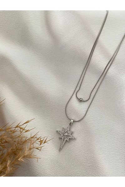 stainless steell Double Steel Necklace