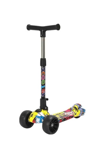 CoolBaby سكوتر فلاش قابل للطي - 75×57×26 سم - عجلات مضيئة للأطفال