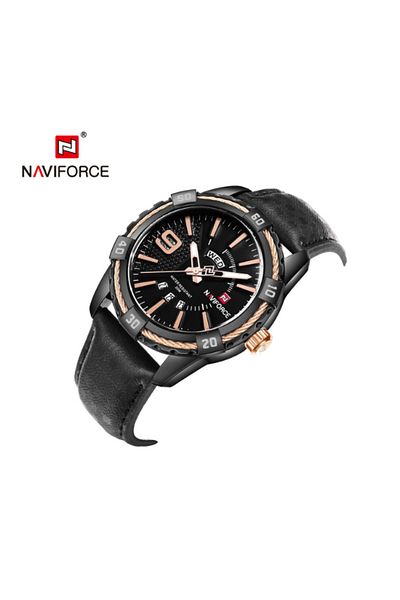 Naviforce NF9117L New Luxury Brand Quartz Watch Men Casual Sports Watches Leather Wristwatch