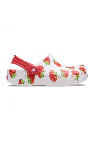 Crocs White Unisex Classic Fresh Fruits Clog T