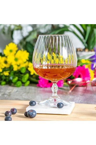 Bormioli Rocco Set of 6 BORMIOLI ROCCO AMERICA COGNAC cognac glasses, 650ml