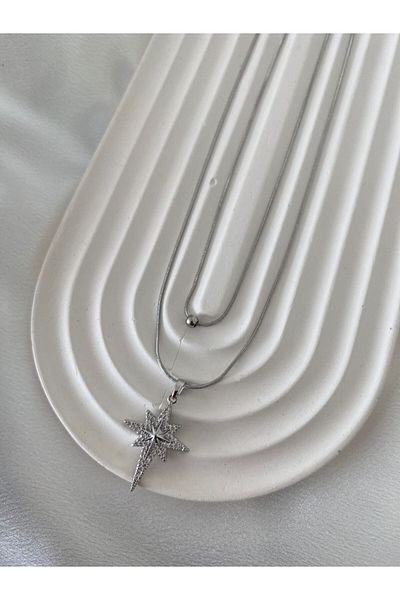 stainless steell Double Steel Necklace