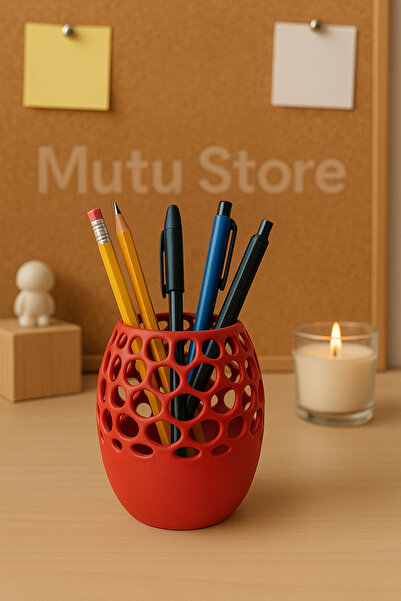 Mutu Store حامل أقلام للديكور - حامل شموع