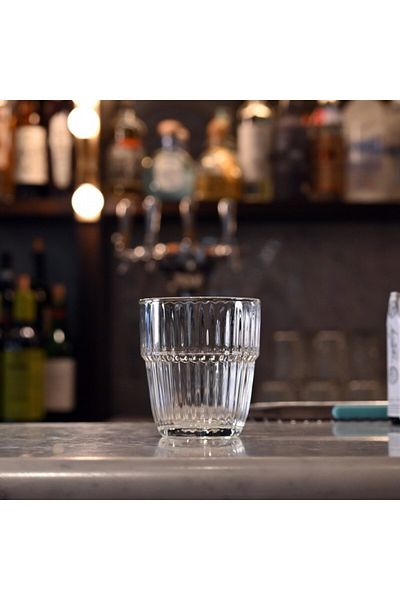 Bormioli Rocco Set of 6 whisky glasses D.O.F. BORMIOLI ROCCO BARSHINE, 395ml, D9.1xh10cm, tempered glass