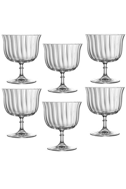 LUCARIS Set 6 pahare cu picior pentru cocktail ORIENT 270ml LOTUS