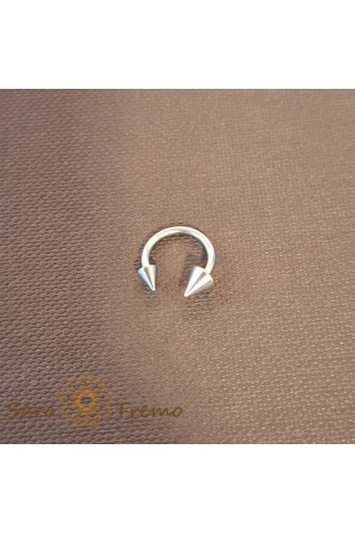 saratremo Piercing Horseshoe with Asymmetric Design Made of Titanium