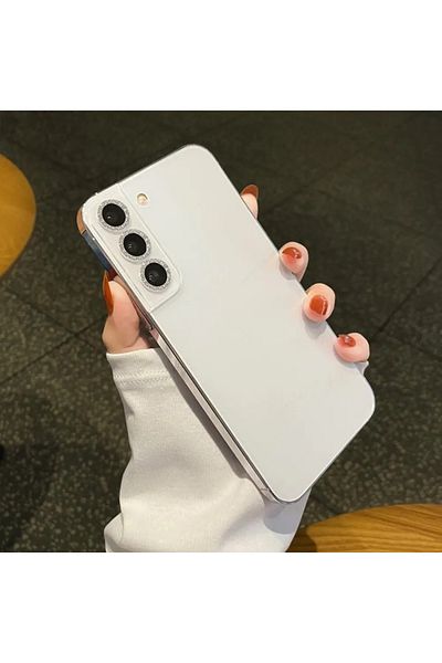 Generic Glitter Shiny Camera Lens Protector Case For Samsung Galaxy S22 Ultra 5G Clear Tempered Glass