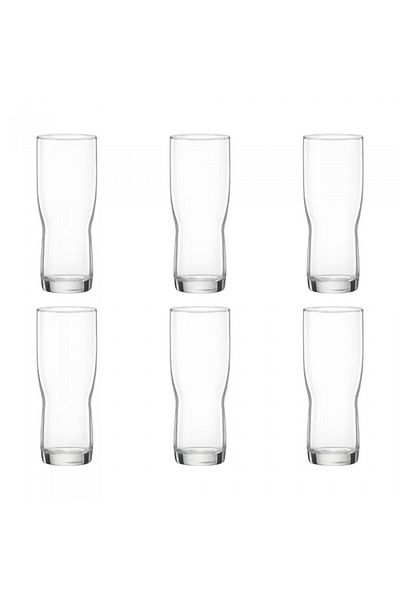 Bormioli Rocco Set of 6 BORMIOLI ROCCO NEW PILSNER beer glasses, 290ml, D6xh15.3cm