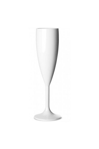 Raki WHITE polycarbonate glass for champagne 180ml 55xh182mm