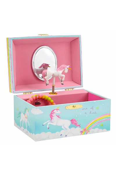 BRAGUS Musical box for storing jewelry, for children over 3 years old, pink interior