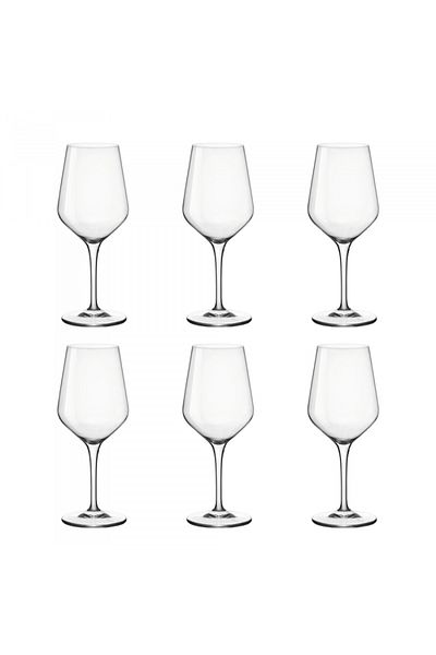 Bormioli Rocco Set of 6 BORMIOLI ROCCO ELECTRA wine glasses, 350ml