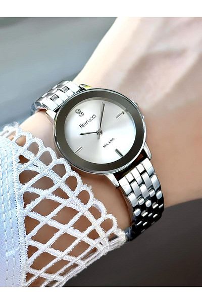 Ferrucci Milano Women's Watch - Metal Band with Stone Detail
