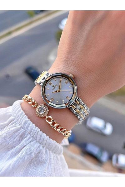 Homies Steel Cord 2 Years Warranty 30 Mt Water Resistant Women Wrist Watch+Bracelet Hm.B255005S.3