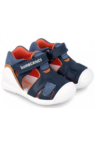 BIOMECANICS Sandale din piele primii pasi baieti 242124-A
