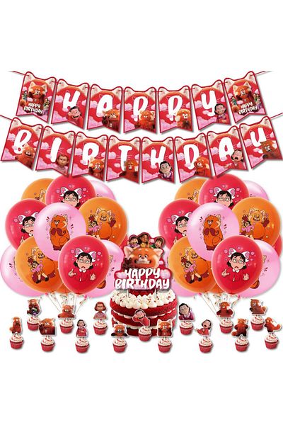 AIYANG 35-piece anniversary set, latex/paper, multicolor