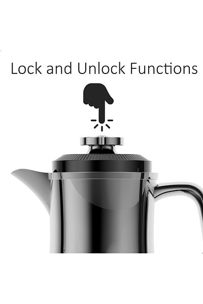 Blackstone 1 Liter Flask - Leakproof Button Locking Design, Lightweight Durable Flask for Hot & Cold Drinks