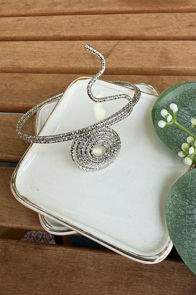 My Joyas Design Spiral Silvery Pazuluk Bracelet Silver