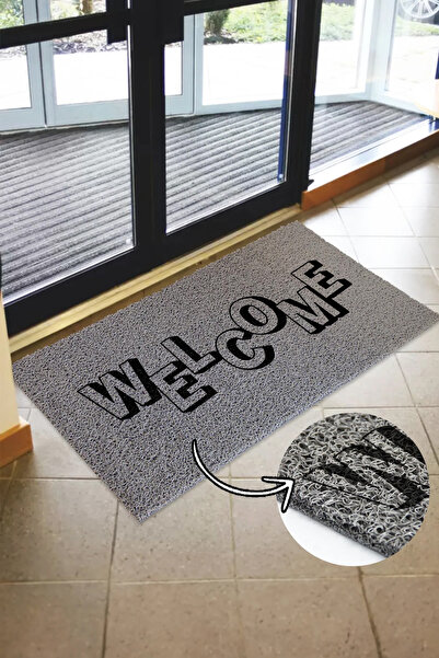 Paspas Yap Welcome Paspas - Kıvırcık Paspas - İç ve Dış Mekan Paspası - Kapı Önü Paspası