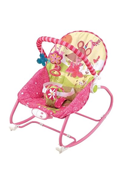 rexa كرسي هزاز موسيقي خفيف الوزن للأطفال الرضع والأطفال الصغار مع قضيب ألعاب ...