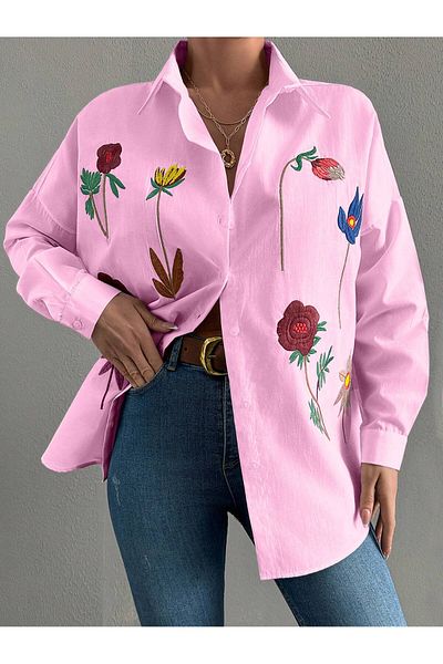 Basko fashion Tulip Embroidered Salash Shirt