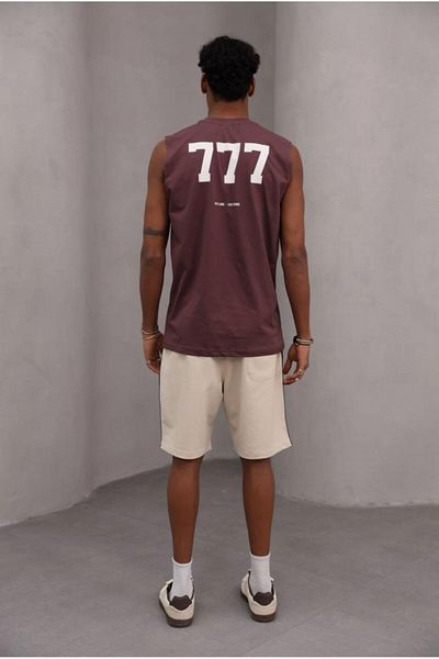 The Champ Clothing Ανδρικό μπλουζάκι μπορντό από 100% βαμβάκι, άνετο κομμένο εκτός σύνδεσης