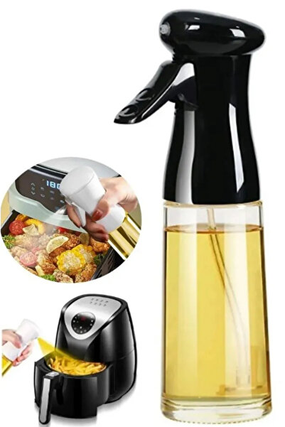Genel Markalar Püskürtmeli Cam Sprey Airfryer Yağdanlık Zeytinyağı Sirke Yağ Püskürtücü Fitöz Yağ Püskürtücü 250ml