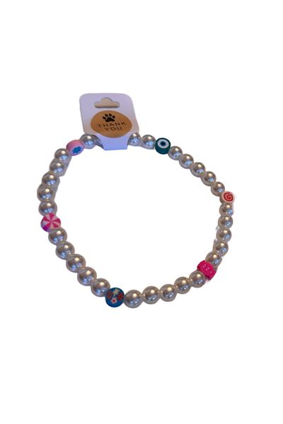For a Fur Pearl Candy Beaded Cat Dog Necklace