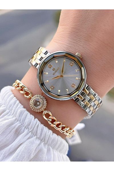 Homies Steel Cord 2 Years Warranty 30 Mt Water Resistant Women Wrist Watch+Bracelet Hm.B255005S.3