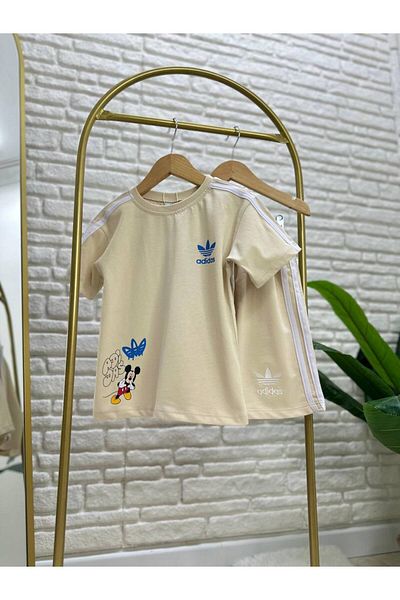 Karan Kids Boy's Back Print Detail Shorts Suit