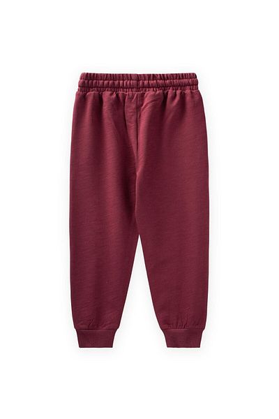 Cigit Seasonal Basic Tracksuit 2-10 Years Burgundy