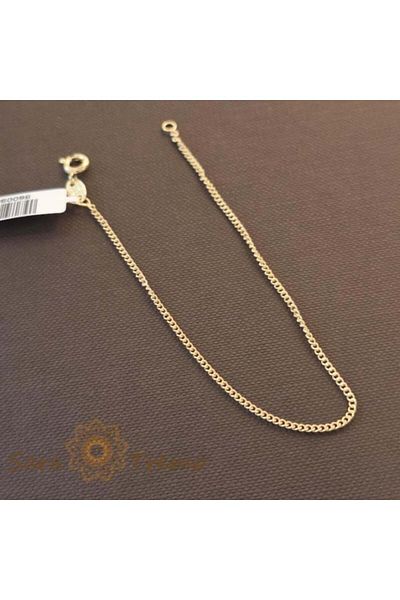 saratremo Brățară placată cu aur 18K, 18 cm, model fin și clasic